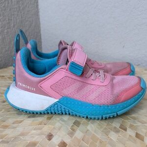 Adidas X Lego Kids Prime blue Pink and Teal Sneakers size 1